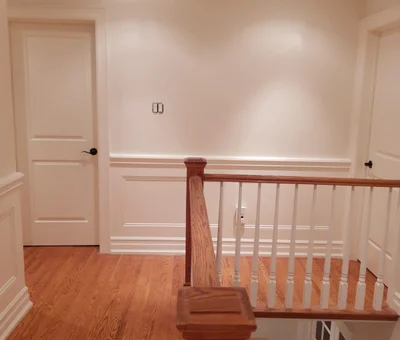 Home painters Toronto interior condo painting - modern living room transformation by certified residential painters